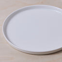 LARGE HIGH PLATE - IVORY