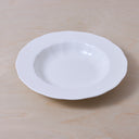 LARGE HIGH PLATE - WHITE SILHOUETTE