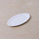 SMALL OVAL PLATE - WHITE SILHOUETTE