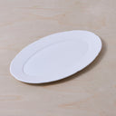 MEDIUM OVAL PLATE - WHITE SILHOUETTE