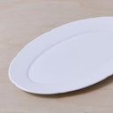 MEDIUM OVAL PLATE - WHITE SILHOUETTE