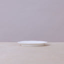 SMALL HIGH OVAL PLATE - WHITE SILHOUETTE