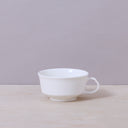 COFFEE CUP WITH HANDLE - WHITE SILHOUETTE