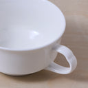 COFFEE CUP WITH HANDLE - WHITE SILHOUETTE
