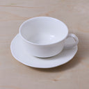 COFFEE CUP WITH HANDLE - WHITE SILHOUETTE