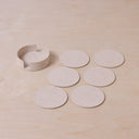 COASTER SET RICE HUSK - BROWN
