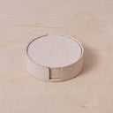 COASTER SET RICE HUSK - BROWN