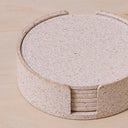 COASTER SET RICE HUSK - BROWN