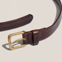ITALIAN LEATHER BELT - BROWN